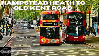 LONDON 4K I rode🚍168 which will be discontinued 2023Join me on board