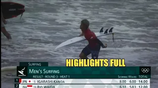 FULL HIGHLIGHTS SURFING RIO WAIDA VS KANOA IGARASHI OLIMPIADE TOKYO 2021