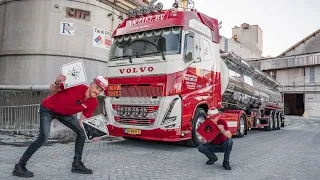 Gevaarlijke stoffen vervoeren met Volvo FH16 van Van Ziel Transport ☠️