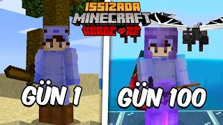 Minecraft'da 100 Gün Boyunca ISSIZ ADA'da Hayatta Kaldım..