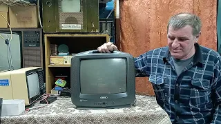 Ремонт кинескопного телевизора Витязь В 2024году.