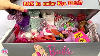 unboxing Barbie Clothes &Accessories- Barbie ki Kahani Hindi mein/#Papiyon