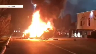 В результате смертельного ДТП в Сочи сгорел автомобиль