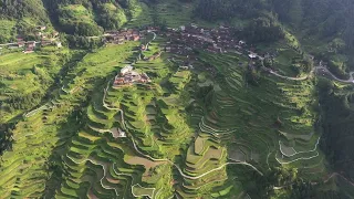 A quiet place deep in the mountains of Guizhou, with village terraces