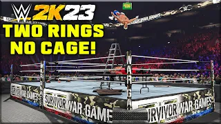 THIS IS INSANE! HOW TO DOWNLOAD THE WAR GAMES ARENA WITH NO CAGE IN WWE 2K23!