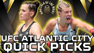 UFC Atlantic City Quick Picks | Blanchfield vs Fiorot Predictions