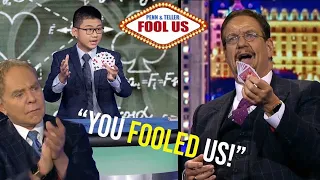 16 YEAR OLD magician FOOLS Penn and Teller with PHYSICS!? | Stanley Zhou on Fool Us