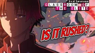 Is Classroom of the Elite Season 3 Episode 1 a Rushed Mess 🤔