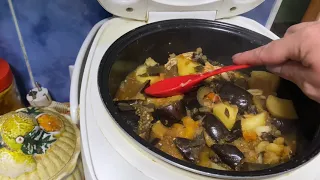 Рагу с Картофелем и Баклажанами в Мультиварке Редмонд Салат с Тунцом и Занимаюсь Опятами