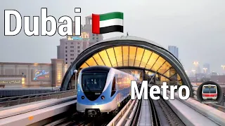 Dubai Metro 🚇 station 🚉 Announcement Rid experience 4K