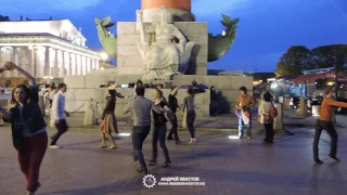 Заключительный танец у Ростральных колонн, Санкт-Петербург, 28-05-2017