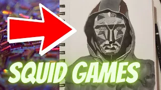 Drawing Squid Games Timelapse - The Game Master #netflix