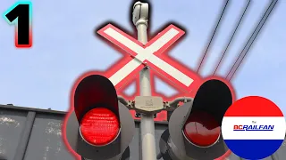 Canadian Railroad Crossings Compilation 1