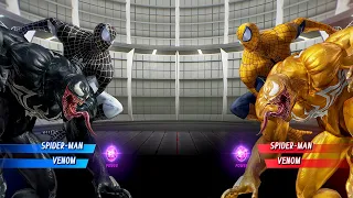 Spiderman & Venom VS Venom & Spider-Man (Hardest AI) - Marvel vs Capcom: Who is The Best?