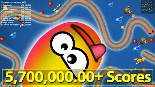 How To Become A God In Worms Zone ? © 5,700,000.00 + Best Kill Best Score (Watch This)