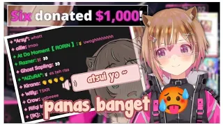 Suara notif donasi $1000 risu sangat yabe 🥵🥵 【holo id clip】