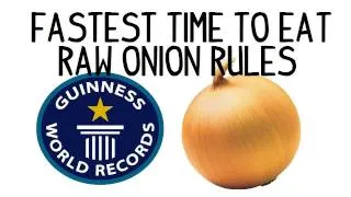 Fastest Time To Eat A Raw Onion Rules - Start Here | Furious Pete