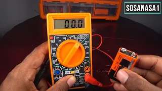 Testing Batteries With a Multimeter - AAA Battery Test and 9 volts Battery Test