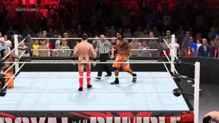 WWE TAG TEAM CHAMPIONSHIP MATCH THE USOS VS THE MIZ AND MIZDOW FULL MATCH ROYAL RUMBLE 2015