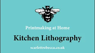 PRINTING AT HOME   KITCHEN LITHOGRAPHY