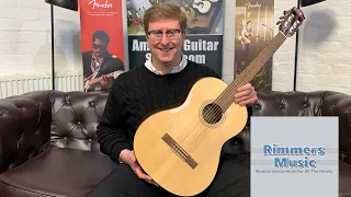 Fender CN60S Classical Acoustic Guitar | Demonstration & Review - James From Rimmers Music