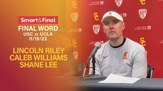 Lincoln Riley, Caleb Williams and Shane Lee on USC's win over UCLA