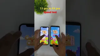 Iphone 11 pro vs poco X4 pro Speed Test comparison #shorts