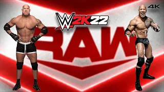 WWE 2K22: Goldberg Vs. The Rock - (PC) - [4K60FPS] - Epic Gameplay!