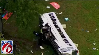 Pickup truck driver arrested in fatal Florida bus crash that killed 8 farm workers