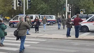 Corona Demo in Wien Polizei im Großeinsatz