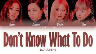 BLACKPINK (블랙핑크) - Don't Know What To Do (Han|Rom|Eng) Color Coded Lyrics/한국어 가사