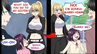 Saved the Little Sister of the Badass Girl, Ended Up Proposed to by Both Sisters…【RomCom】【Manga】