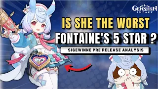 SIGEWINNE kit Explanation! Worst 5 star from fontaine ? Pre Analysis | Genshin Impact