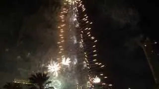 Fireworks Burj Khalifa New Years Eve 2014 Downtown Dubai