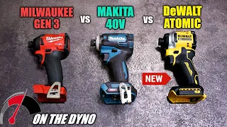 DeWalt's All New DCF850 Tiny Impact Driver Dyno'd vs Milwaukee & Makita XGT
