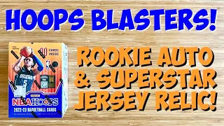 *FIRST LOOK* 2022-23 Panini Hoops Basketball Blaster Box Break x3! Rookie Auto & Superstar Relic!