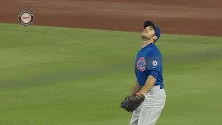 CHC@LAD: Szczur's catch keeps Arrieta's no-no intact