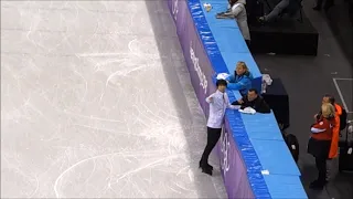 [fancam] 2018.02.16 - Yuzuru Hanyu Olympics SP practice session (aerial view)