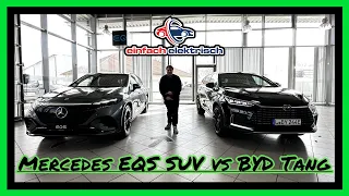 Vergleich BYD Tang vs Mercedes EQS SUV🧐wer hat die "Nase" vorn⁉️