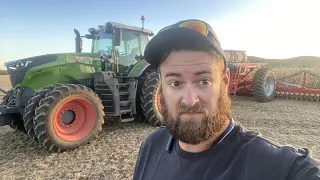 Disappointing First day in the Fendt 1038 planting Wheat
