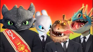 How to Train Your Dragon Mix 1, 2, 3 - #CoffinDance Meme (Astronomia Cover)