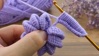 Woww!!! 💯👌I prepared a very easy crochet motif for you #crochet #knitting