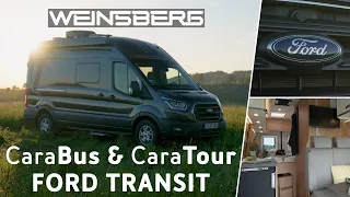 Der CaraBus/CaraTour startet in die neue Saison - Jetzt auf Ford Transit (WEINSBERG Camper Vans)
