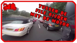 Tips: Tussen de file rijden met de motor - MotoVlog #5