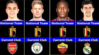 BELGIUM Players : National Team  and Their Clubs