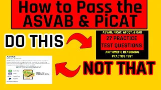 How to Pass the ASVAB and PiCAT:  What Resources to Use and What to Avoid