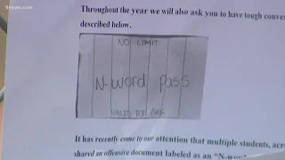 Students hand out fake 'N-word' passes