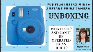 UNBOXING THE FUJIFILM INSTAX MINI 9 CAMERA | WHAT IS IT, AND CAN THIS IDIOT WORK IT?