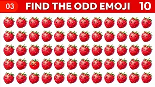 How Sharp Are Your Eyes 👀 || Find The 𝐎𝐝𝐝 Emoji || Can You Find 𝐎𝐝𝐝 Emoji || #emojichallenge