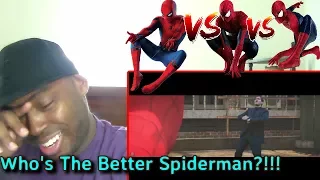 Spider-Man: Homecoming vs. The Amazing Spider-Man vs. Spider-Man | SUPERHERO BATTLE REACTION!!!